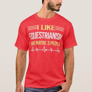 3 Personen Reitsport Reiten T-Shirt