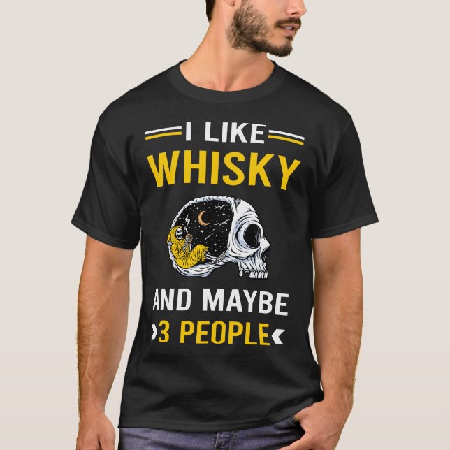 3 Personen Whisky Whiskey Degustation T-Shirt (Vorderseite)