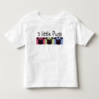 3 petits carlins ! Le T-shirts de l'enfant en bas