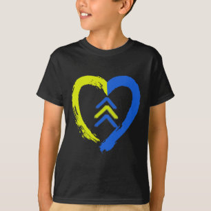 3 Pfeile Herz Liebe Down-Syndrom-Bewusstsein T-Shirt