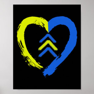3 Pfeile Herzschwäche Liebe Bewusstsein Poster