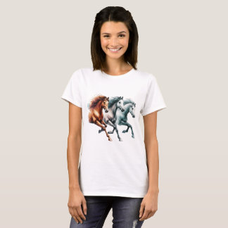3 Pferde, Pferde Western, Cowboy Cowgirl T-Shirt