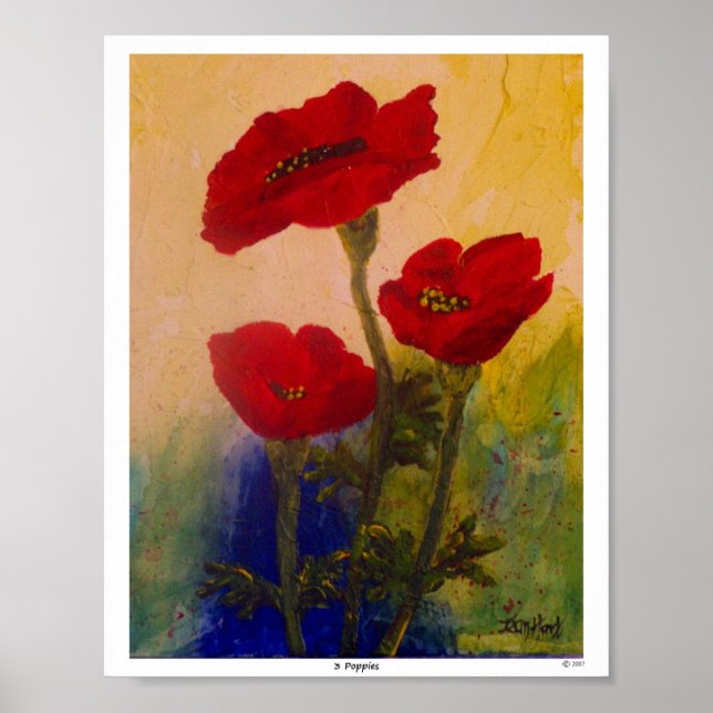 3 Pflaumen Poster (Vorne)