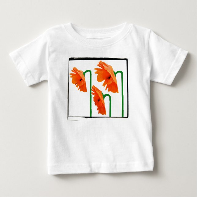 3 Pflücke mit Kante Baby T-shirt (Vorderseite)
