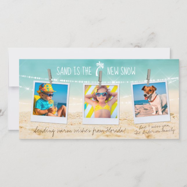3-Photo Sand est la nouvelle carte de vacances Tro (Devant)