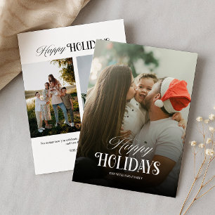 3 photos modernes Noël Carte de vacances