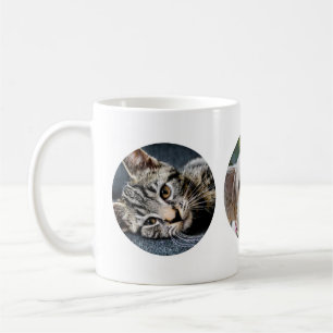 3 Photos RONDES Faites votre propre Mug Nouveau an