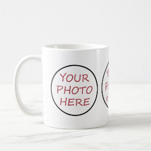 3 Photos RONDES Faites votre propre Mug Nouveau an