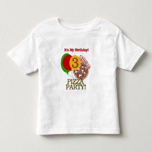 3. Pizza Party Geburtstagsgeschenke und Geschenke Kleinkind T-shirt