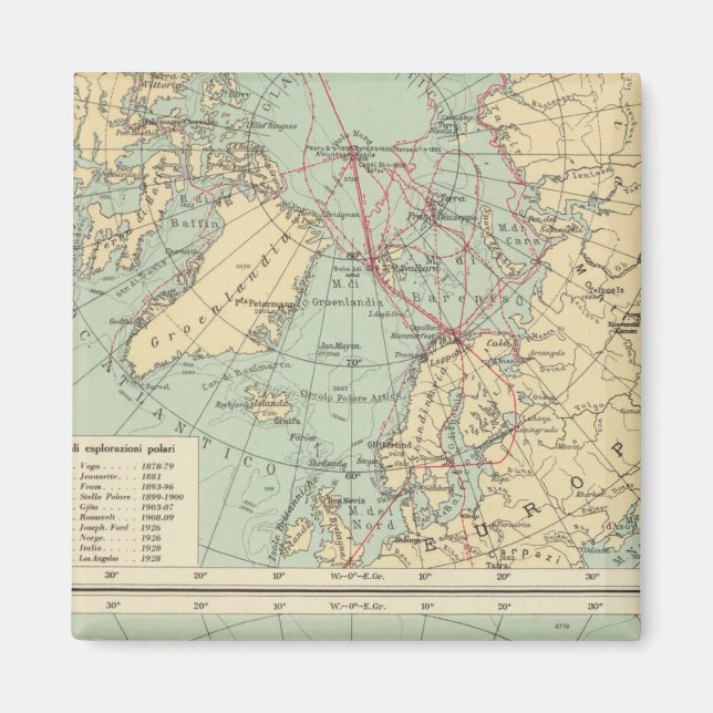 3 Polare Landungen Magnet (Vorne)