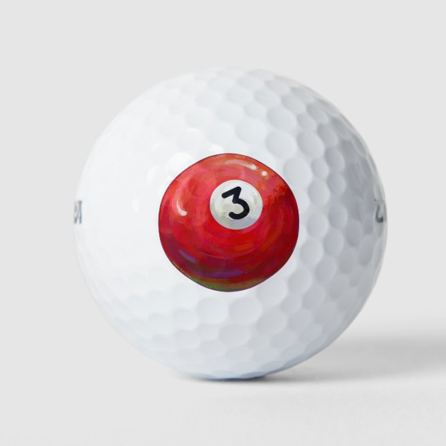 3 Pool Ball Muster gemalt (Vorderseite)