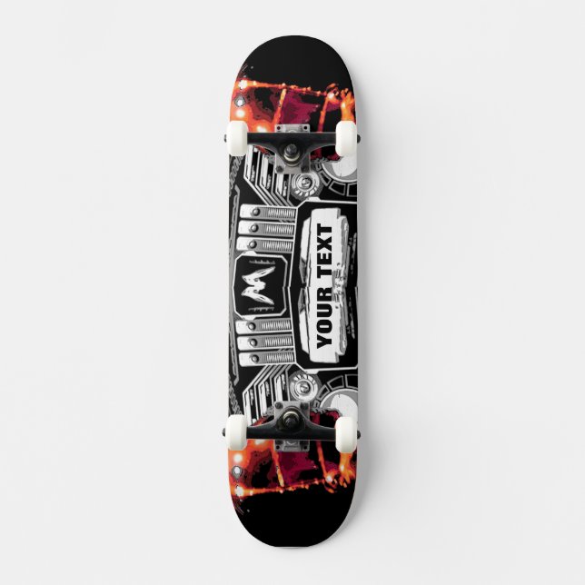 ~3 Pop ART~ SKATE DECK, KÜMMERN SIE! Skateboard (Vorderseite)