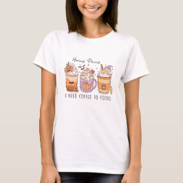 3 Retro Halloween Kaffee, Hocus pocus Frappuccino T-Shirt