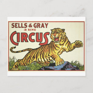 3 Ring Circus - circa 1930 Postkarte