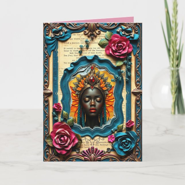 3 Rose Faltkarte (Vorderseite)