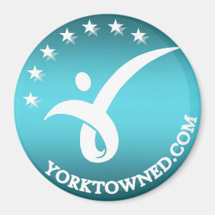 3" runder Magnet - Yorktown Bildung