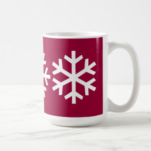 3 Schneeflocke-Tasse Kaffeetasse