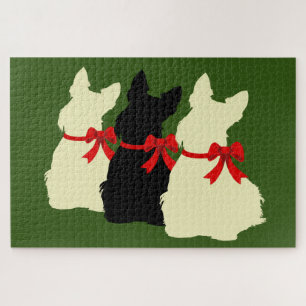 3 Schottischer Terrier schwarze Silhouette /1014 S