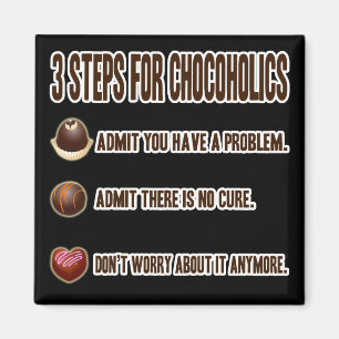 3 SCHRITTE FÜR CHOCOHOLICS MAGNET