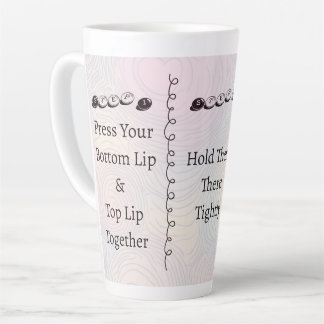 3 Schritte, um den Mund zu halten Lustiger benutze Milchtasse