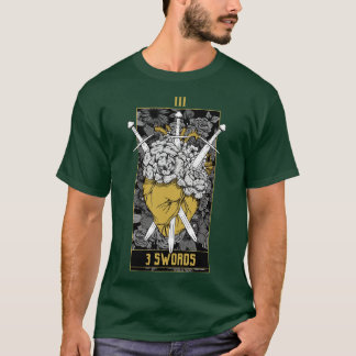 3 Schwerter Tarot d Gold T-Shirt