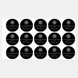 3 Silver Text Black Beruflich Labels spalten Etiketten