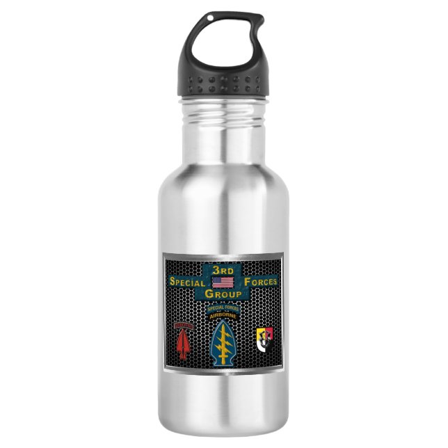 3. Sondereinsatzgruppe (SOF) Edelstahlflasche (Vorderseite)