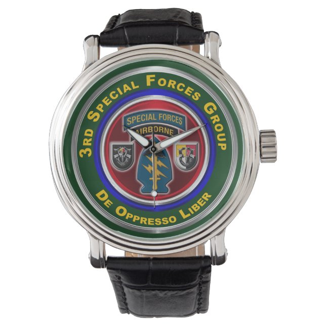 3. Spezialeinsatzgruppe Im Flugzeug Keepake Armbanduhr (Vorderseite)