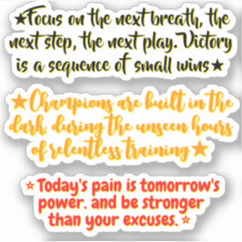3 Sports Quotes for Athletes | Inspirational  Aufkleber