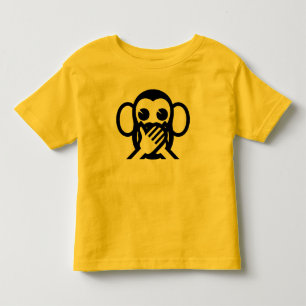 3 sprechen kluges Affen Iwazaru 言わざる KEIN Kleinkind T-shirt