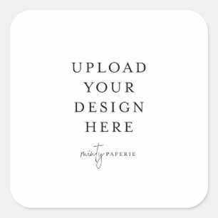 3" Square Label Quadratischer Aufkleber