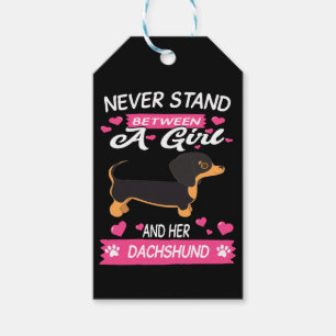 3 Steh niemals zwischen einem Mädchen und ihrer Da Geschenkanhänger