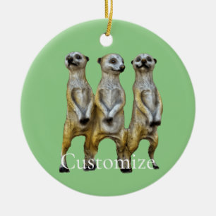 3 Stehend Meerkats Thunder_Cove Keramik Ornament