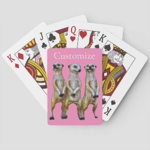 3 Stehend Meerkats Thunder_Cove Spielkarten