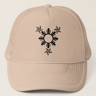 3 Sterne und Sun Truckerkappe