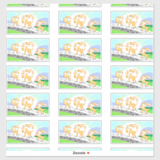 3 stickers de contour de bouc de Billy