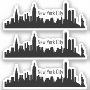 3 Stickers New York City