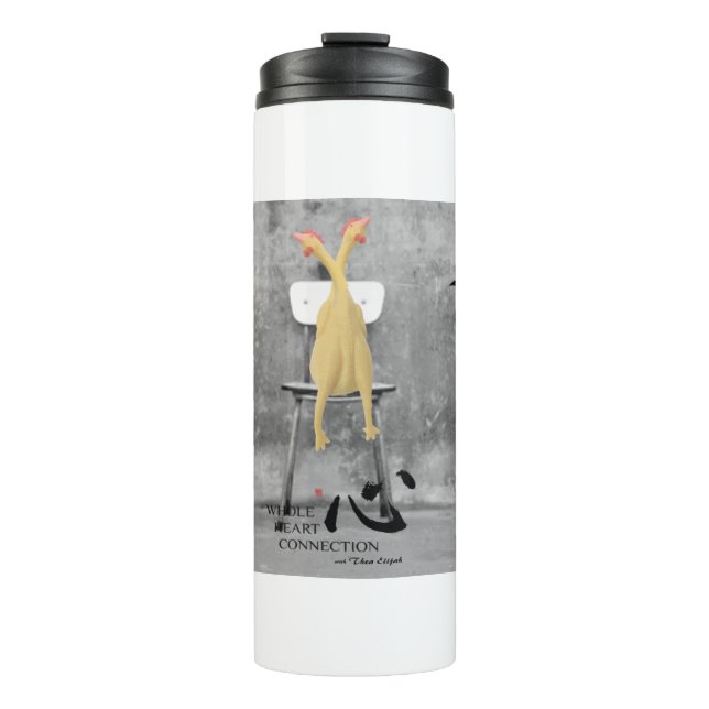 3 Stimmen Hühnerwasserflasche Thermosbecher (Vorderseite)