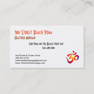 3. Straßen-Strand-Yoga Visitenkarte