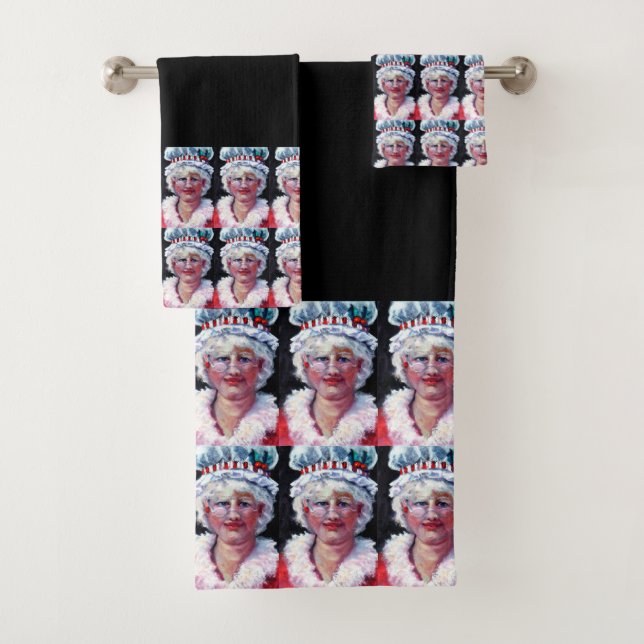 3 Stück Frau Claus Bath Set- WOW! Badhandtuch Set (Insitu)