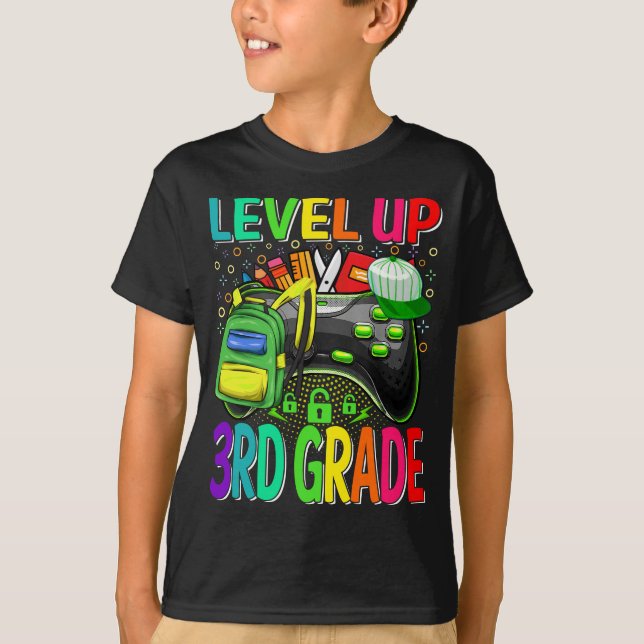 3. Stufe bis zurück zur Schule T-Shirt (Vorderseite)
