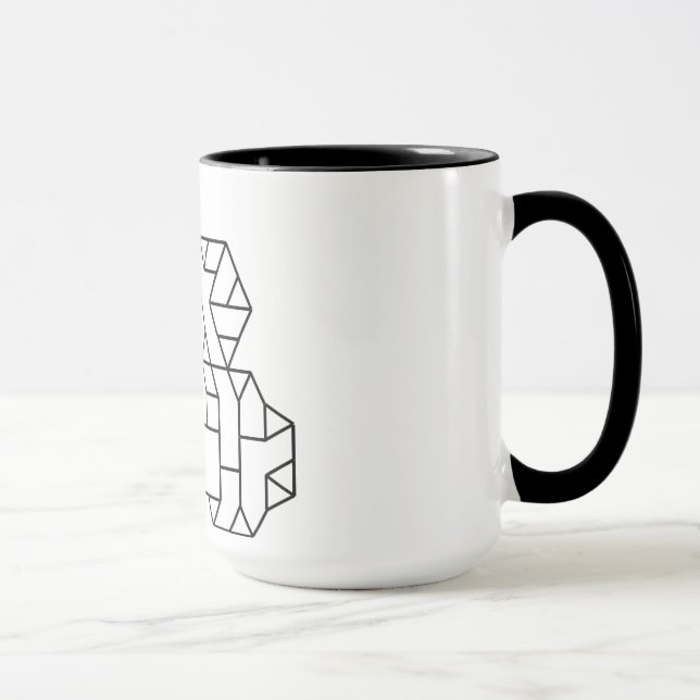 3. Stufe Vertices Geek Tasse White (Rechts)
