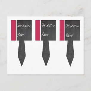 3 Tafel Pink Cup Pake Picks Postkarte