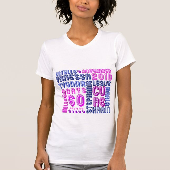 3 TAGE 60 MEILEN T-Shirt (Vorderseite)