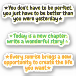 3 Todays Motivational Quotes | Inspirational  Aufkleber