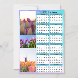 3-Tulpen-Bild im Überblick-Kalender Magneteinladung