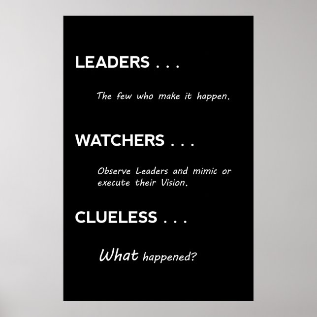 3 TYPEN VON MENSCHEN . . . POSTER (Vorne)