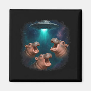 3 Ufo Baby Hip Lustig Hiptamus Grafik Tierliebhabe Magnet