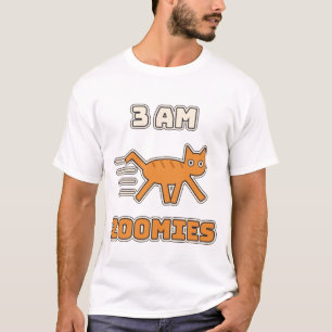3 Uhr nachts Zoomies Lustige Chaotische Katze T-Shirt