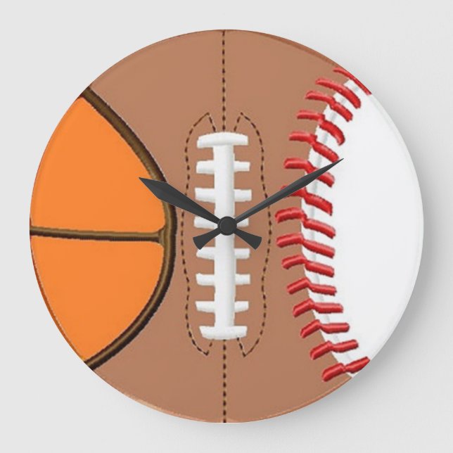3 Uhr "Sport Ball Wall" (Vorderseite)